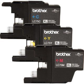 Brother Printer LC753PKS 3 Pack  1 Each LC75C, LC75M, LC75Y Ink: Electronics
