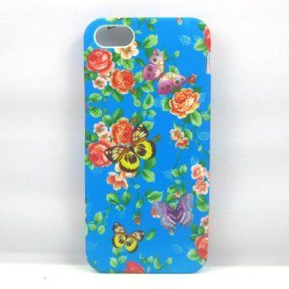 New Blue Butterfly TPU GEL Soft Silicone Case Cover Skin For Apple For Iphone 5 Cases: Cell Phones & Accessories