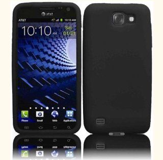 Black Silicone Jelly Skin Case Cover for Samsung Galaxy S II HD LTE Samsung i757M: Cell Phones & Accessories