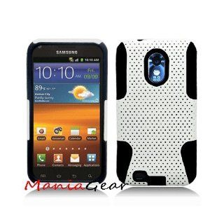 [ManiaGear] White/Black AirProf Hybrid Case for Samsung Galaxy S II R760/D710 Epic Touch 4G + ManiaGear Screen Protector (U.S Cellular/Sprint/Alltel): Cell Phones & Accessories