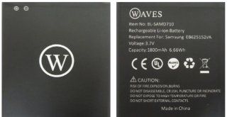 WAVES 1800mAh Li ion EB625152VA Battery For Samsung Galaxy S II Epic 4G Touch SPH D710 (Sprint) , Galaxy S2 SCH R760: Cell Phones & Accessories