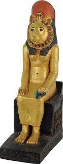 Sekhmet Seated Egyptian Goddess of War, Mini Statue, 3.5"H (Set of 2) : Everything Else