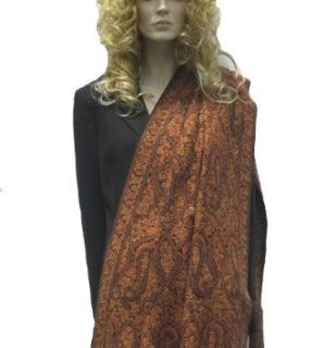 SHAWL   STOLE CASHMERE PASHMINA WRAP WITH ALL OVER CREWEL EMBROIDERY at  Womens Clothing store