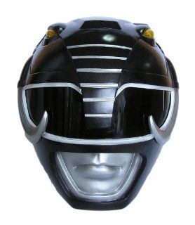 Wearable Black Mighty Morphin Power Rangers Cosplay Helmet Scale 1:1 : Other Products : Everything Else