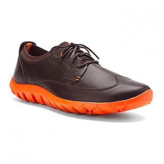 Rockport truWALK Zero Wing Tip  Men's   Dark Brown/Orange