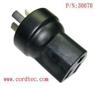 Cordtec Plug Adapter International adapter Austria, China, Plug to NEMA 5 15R(USA 2 or 3 PINS recetacle) 30070: Electronics