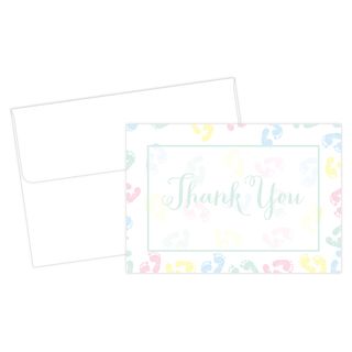 Baby Feet Thank You Note Boxed Cards (24 Count)