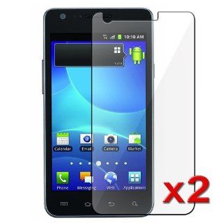 2x Samsung Galaxy S2 S 2 II AT&T SGH i777 Premium Clear LCD Screen Protector: Cell Phones & Accessories