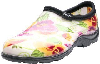 Sloggers 5114CP06 Women's Rain and Garden Shoes with Comfort Insole, Size 6, Pansy Print Cream: Patio, Lawn & Garden