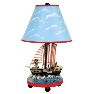 Guidecraft Hand painted Pirate Table Lamp