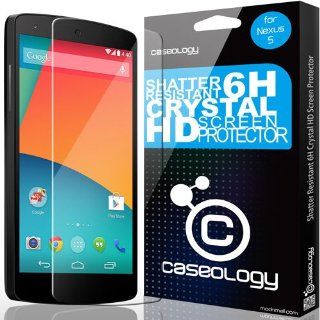 Caseology Shatter Resistant (0.27mm) Crystal Clear HD Screen Protector for LG Google Nexus 5: Cell Phones & Accessories