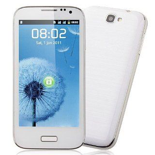 Generic Unlocked Quadband Dual sim with Android 2.3 OS (Android 4.0 UI) Smart Phone 4.5 Inch Capacitive Touch Screen T mobile Simple mobile (White): Cell Phones & Accessories