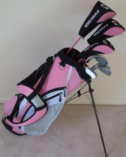 Ladies Latest Model Complete Golf Set Clubs Right Handed Pink Color Driver, 3 Wood, Hybrids, Irons, 2 Ball Putter & Bag : Sports & Outdoors