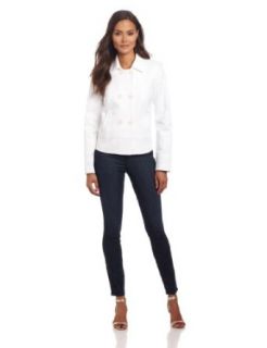 Anne Klein Women's Breasted Jacket, White, 4 Blazers And Sports Jackets