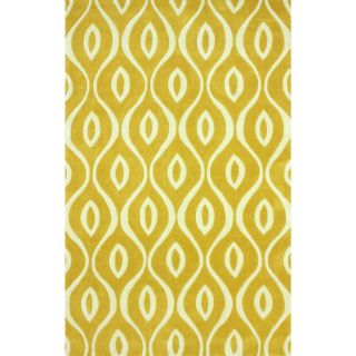 Nuloom Handmade Modern Lattice Trellis Gold Rug (76 X 96)