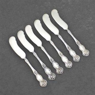 Orchid by S.L. & G.H. Rogers, Silverplate Butter Spreader: Flatware Butter Serving Knives: Kitchen & Dining