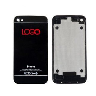 Generic Battery Back Cover With iPhone 5 Style Compatible For AT&T iPhone 4   Black: Cell Phones & Accessories