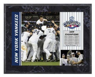 New York Yankees 2009 World Series Champions 8X10 Plaque By Mounted Memories   Sports Fan Decorative Plaques
