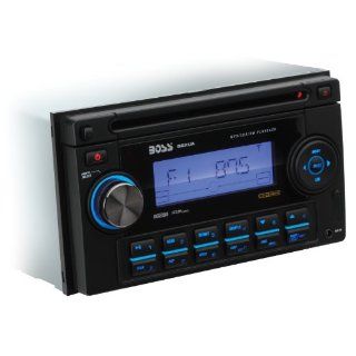 Boss 822UA In Dash Double Din CD/ Receiver with Front Panel AUX Input, USB, SD Card  Vehicle Receivers 