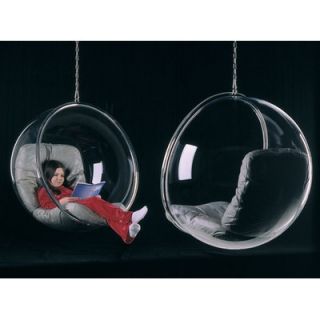 Adelta Eero Aarnio Porch Swing 8360 Color: Silver, Ring Finish: Stainless Ste