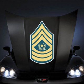 US Army Rank Command Sergeant Major Dress Blue Uniform 1 20" Huge Decal Sticker: Automotive