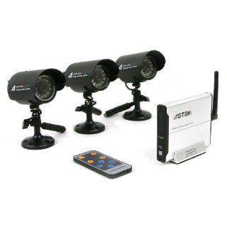 Astak CM 818T3 2.4GHz Wireless Security Surveillance Camera Set : Wireless Camera Kit : Camera & Photo