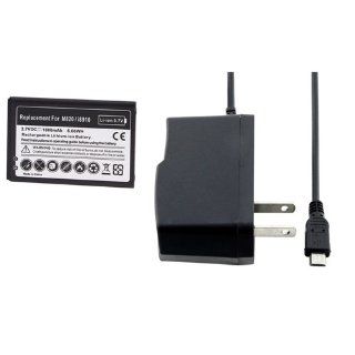 CommonByte Li Ion Standard Battery Slim+Home Charger For Samsung Galaxy Prevail SPH M820: Cell Phones & Accessories