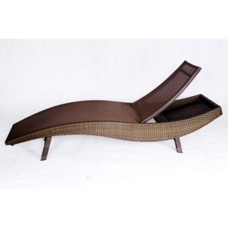 Les Jardins Out of Blue Kahuna Chaise Lounge SUNW40 Fabric Color: Taupe Sling