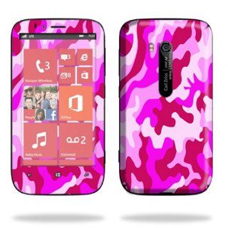 MightySkins Protective Skin Decal Cover for Nokia Lumia 822 Cell Phone T Mobile Sticker Skins Pink Camo: Cell Phones & Accessories