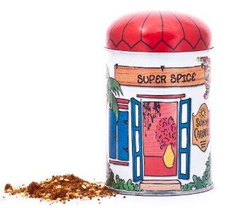 Super Spice / Island Seasoning in Refillable West Indian Tin House Shaker : Mixed Spices And Seasonings : Grocery & Gourmet Food