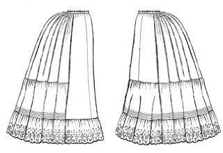 1870 1897 Victorian Petticoats Pattern