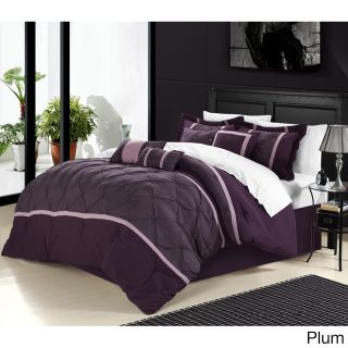 Chic Home Chic Home Vermont 8 piece Comforter Set Purple Size Queen