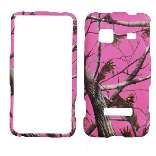 Samsung Galaxy Precedent M828C SCH M828C Prevail M820 STRAIGHT TALK Phone CASE COVER SNAP ON HARD RUBBERIZED SNAP ON FACEPLATE PROTECTOR NEW CAMO HUNTER MOSSY PINK REAL TREE: Cell Phones & Accessories