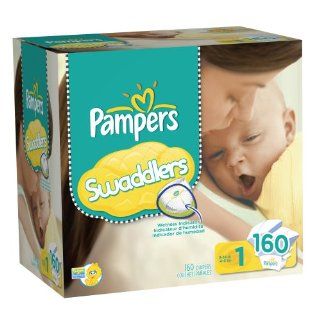 Pampers Swaddlers Diapers Size 1 Giant Pack, 160 Count: Health & Personal Care