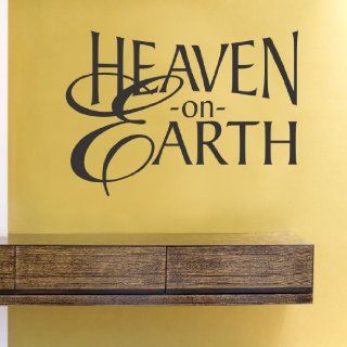 Heaven on earth Vinyl Wall Decals Quotes Sayings Words Art Decor Lettering Vinyl Wall Art Inspirational Uplifting   Wall Decor Stickers