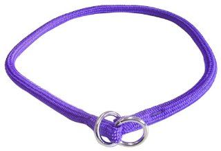 Hamilton 3/8 Inch x 26 Inch Round Braided Choke Nylon Dog Collar, Purple (832 PU) : Pet Choke Collars : Pet Supplies