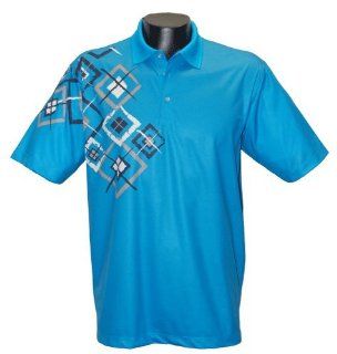 Bermuda Sands Men's Polo Tempo 833   Short Sleeve Golf Shirt   Turquoise   Size 2XL: Everything Else