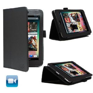 KaysCase FlipStand Leather Case Cover for Google Nexus 7 inch Tablet Android 4.1 Jelly Bean with Auto Sleep/Wake Function (Black): Computers & Accessories