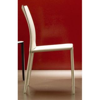 Bontempi Casa Linda Side Chair 04.26 Upholstery: Ivory with black stitching