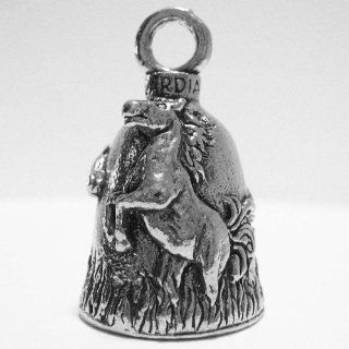Guardian Mustang Horse Motorcycle Biker Luck Gremlin Riding Bell or Key Ring: Automotive