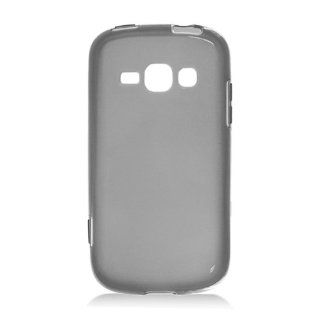 Black Clear Frosted Flex Cover Case for Samsung Galaxy Prevail 2 Boost Ring Virgin SPH M840: Cell Phones & Accessories