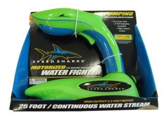 Speed Sharks V3 Mako Shark   Motorized Water Fighter   green color with blue trim: Toys & Games