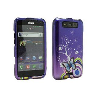 Purple Hard Snap On Cover Case for LG Connect 4G MS840 Viper LS840: Cell Phones & Accessories
