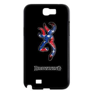 Custom Browning Back Cover Case for Samsung Galaxy Note 2 N7100 N625 Cell Phones & Accessories