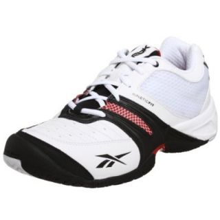 Reebok Men's KFS Out Aced Tennis Shoe, White/Black/Red, 7 M: Shoes