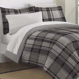 Ultimate Plaid 7 piece Bed In A Bag With Sheet Set