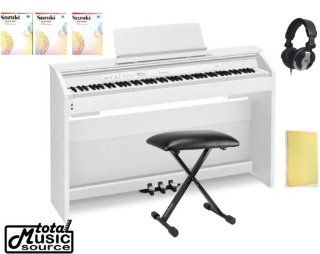 Casio Privia PX 850 Digital Piano Home Bundle, White, W/ Bench PX850WE PACK: Musical Instruments