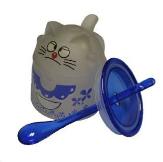 Cute Dorsemon Cat Mug with Lid and Spoon : Other Products : Everything Else