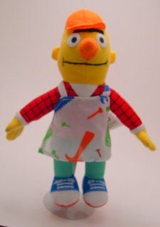 10" Sesame Street Bert Construction Plush: Toys & Games