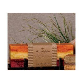 Pack of 2 Rejuvenating Scented 3 Wick Brick Multi Layered Candles   Aromatherapy Candles